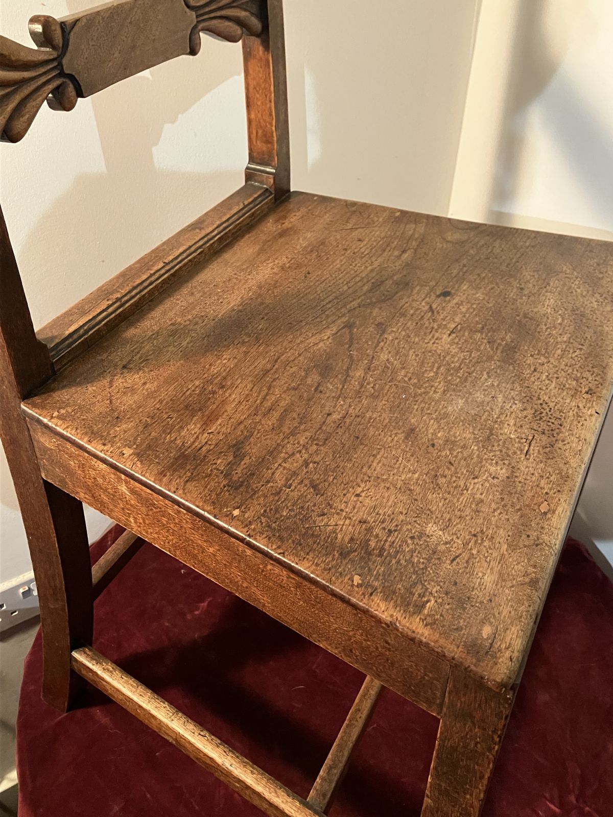 Furniture 18th Century Oak And Elm English Antique Chair photo