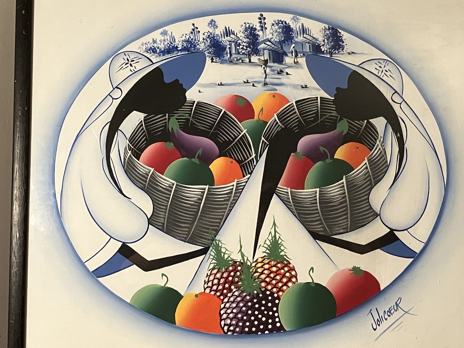 Art Deco Haitian Original Art Work By Emanuel Jolicoeur photo buy