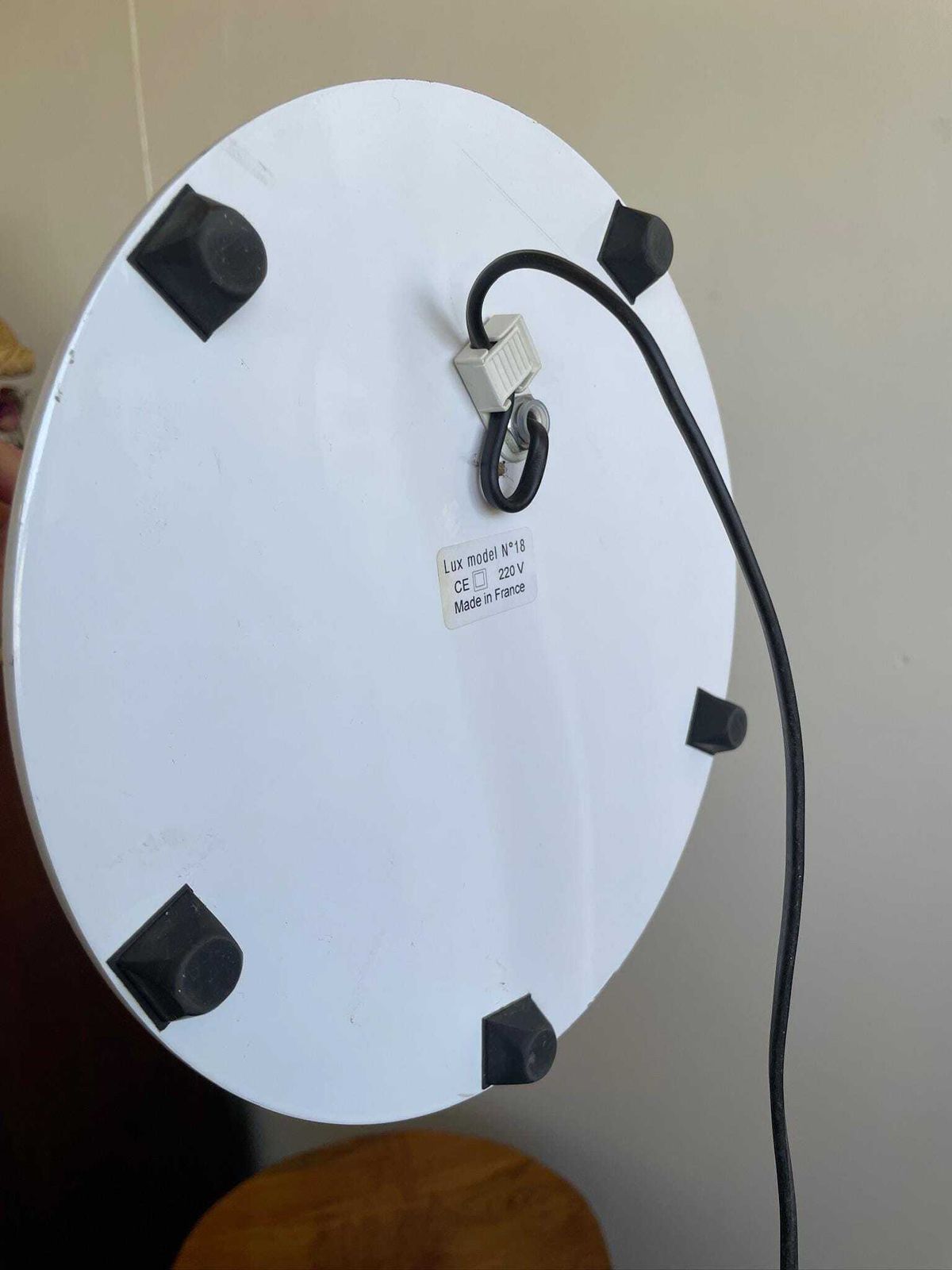 photo furniture Vintage Metal French Adjustable Mid Height Floor Lamp By Lux Model No.18 Postmodern