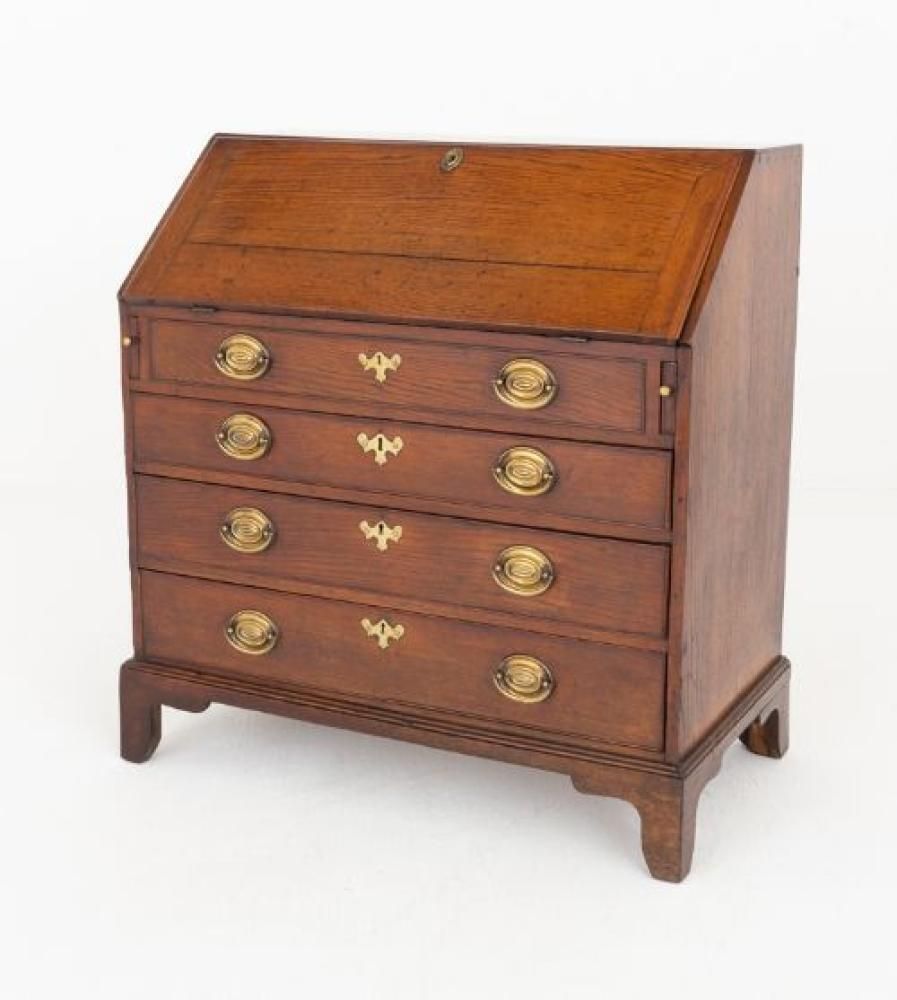 Georigian Bureau Desk Elm Period Antique photo Furniture