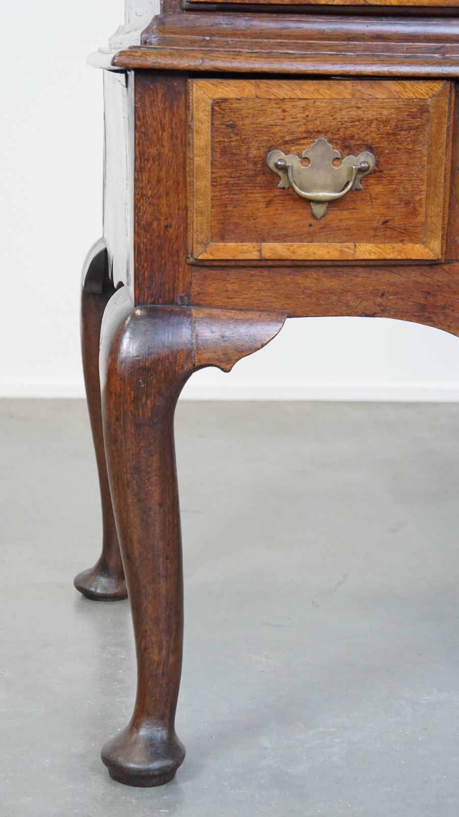 Beautiful, Charming Early 18th Century English Oak Cabinet/ Chest On Stand/ Highboy photo buy