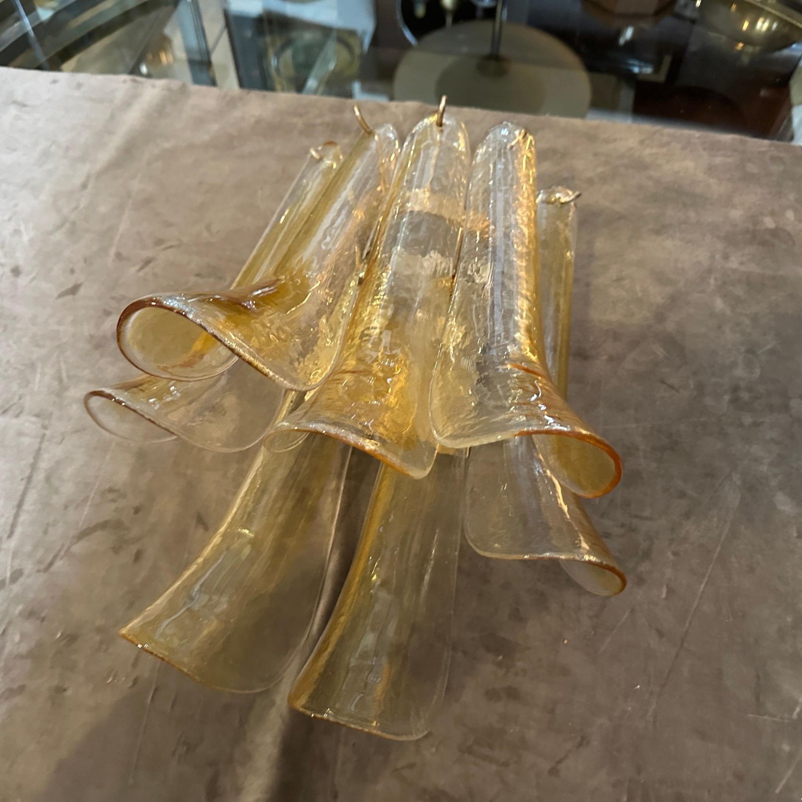 photo buy Four 1970s Mid Century Modern Murano Glass Petal Wall Sconces By La Murrina