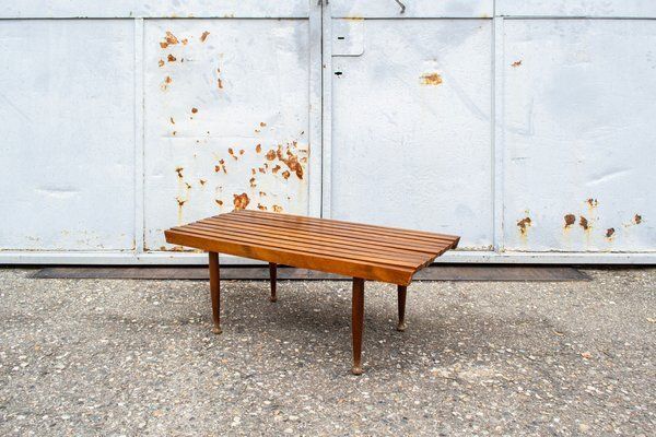 Italian Wooden Bench, 1950s photo furniture