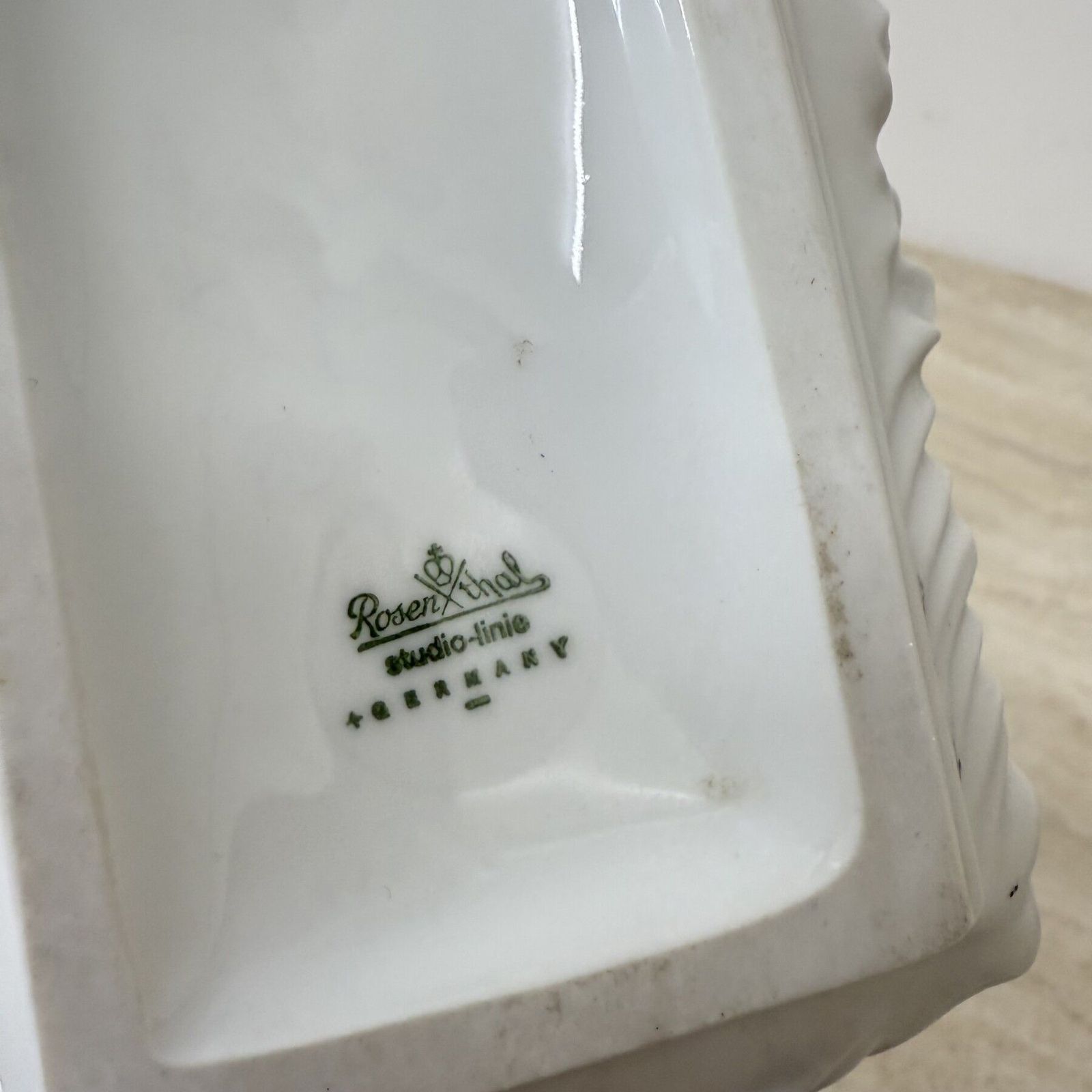 Rare Large Porcelain Rare White ‘Kaskade’ Vase – Martin Freyer For Rosenthal Studio Linie 1966 photo 346.0