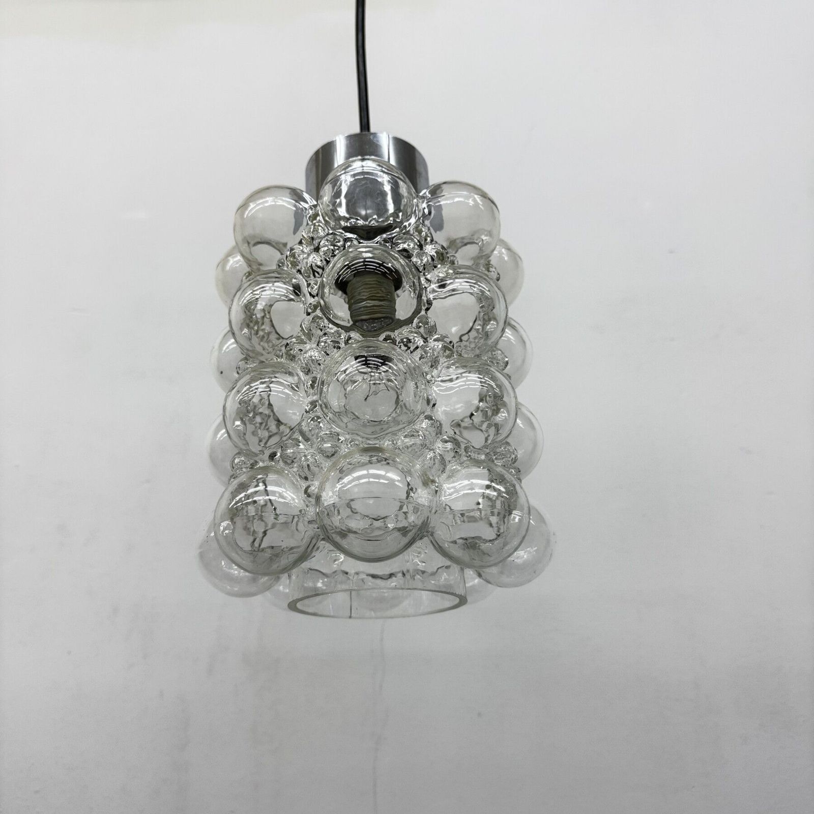 Large Bubble Glass Pendant By Helena Tynell For Limburg, Germany, 1970s photo Lighting