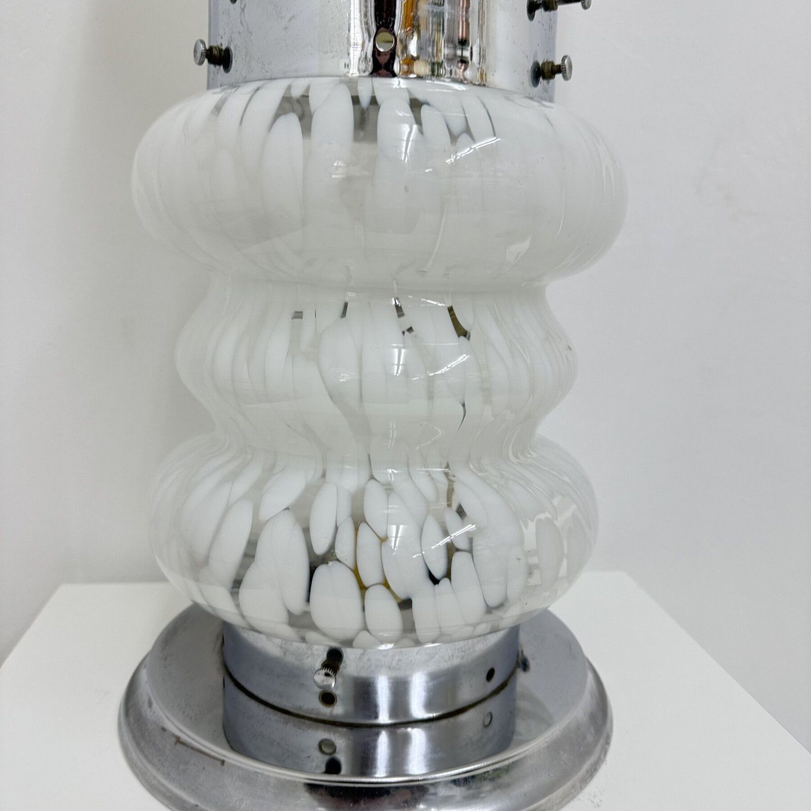 Mid Century Design Mazzega Carlo Nason Glazen Tafellamp / Vloerlamp, Jaren 1970 photo buy