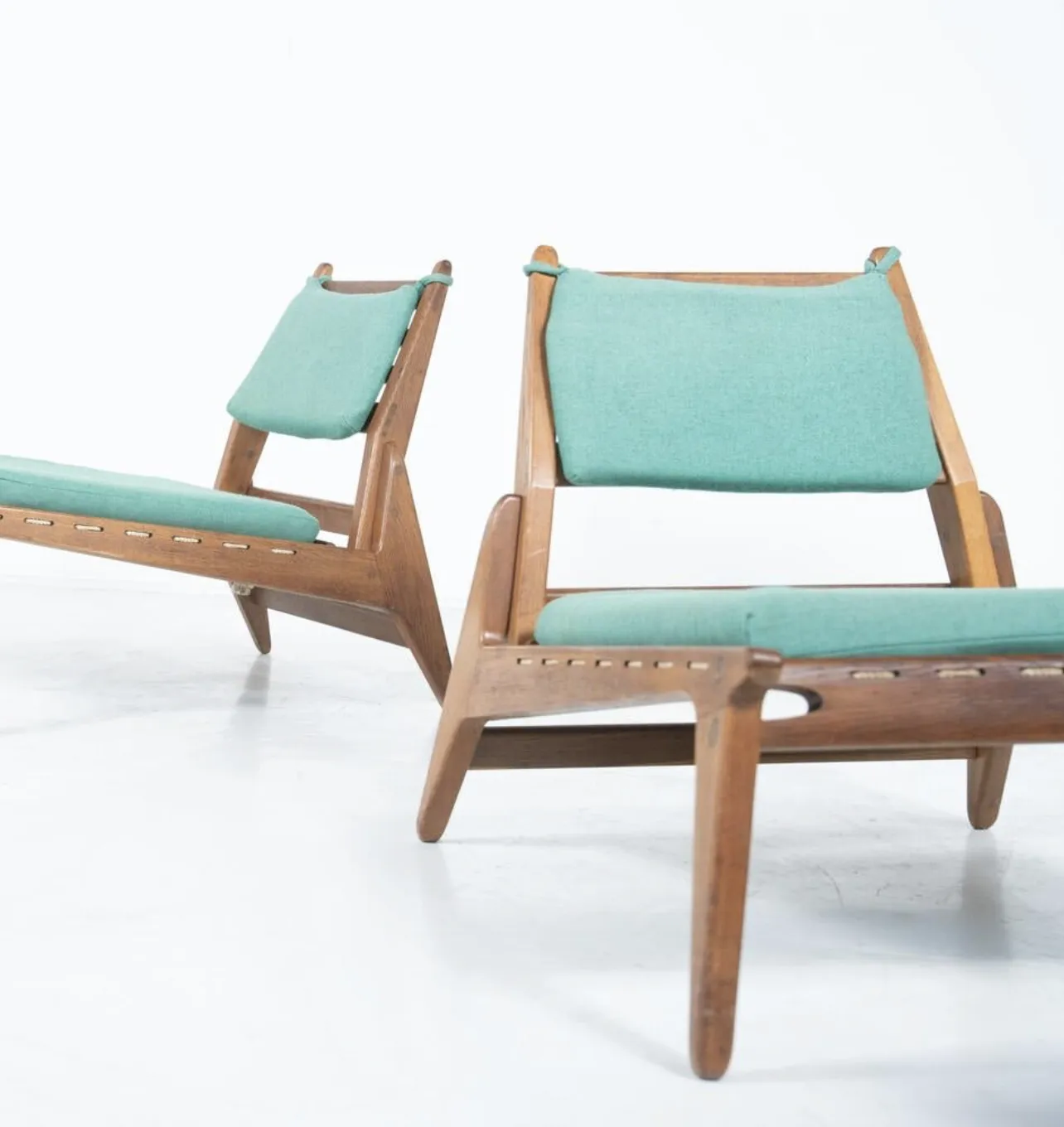 photo vintage Set Of Hunting Chairs By Heinz Heger And Annaberg Buchholz, Former Gdr, 1960s