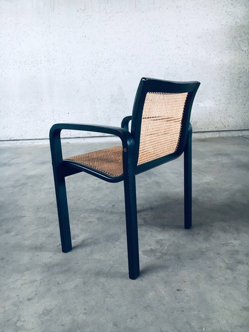 1970's Italian Design Bentwood & Webbing Armchair photo Furniture