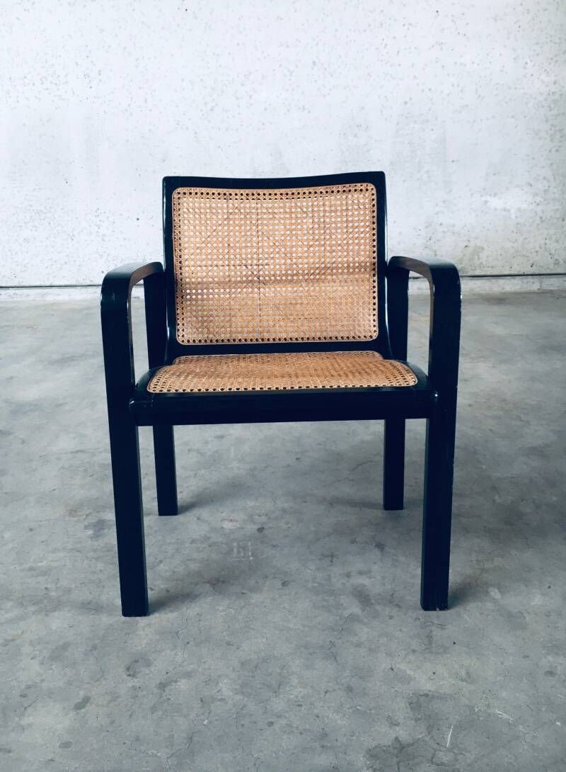 1970's Italian Design Bentwood & Webbing Armchair photo 600.0