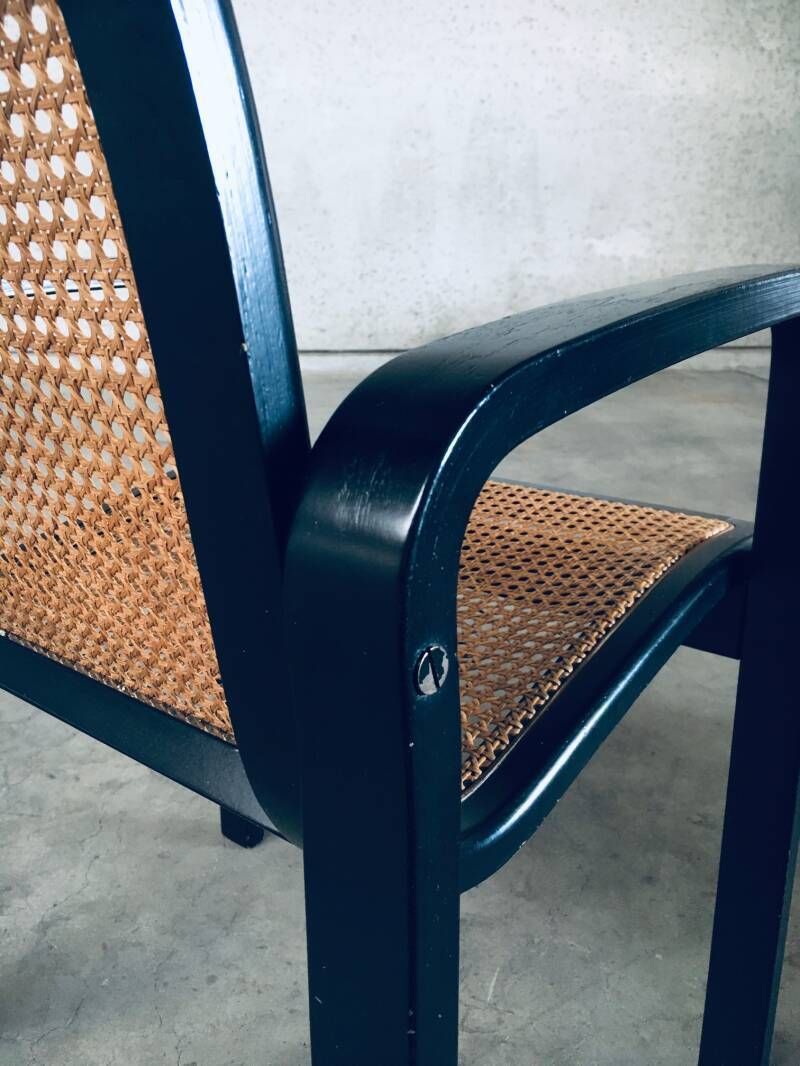 photo for sale 1970's Italian Design Bentwood & Webbing Armchair