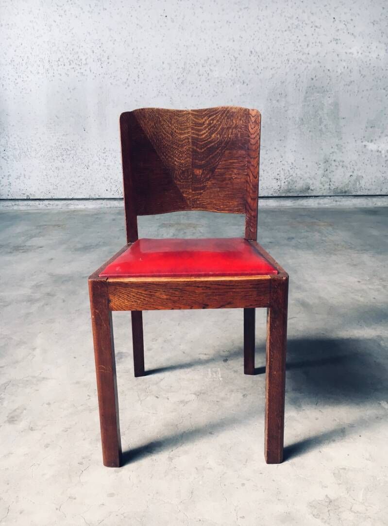 photo furniture Art Deco Design Eetkamerstoelen, België Jaren 1920