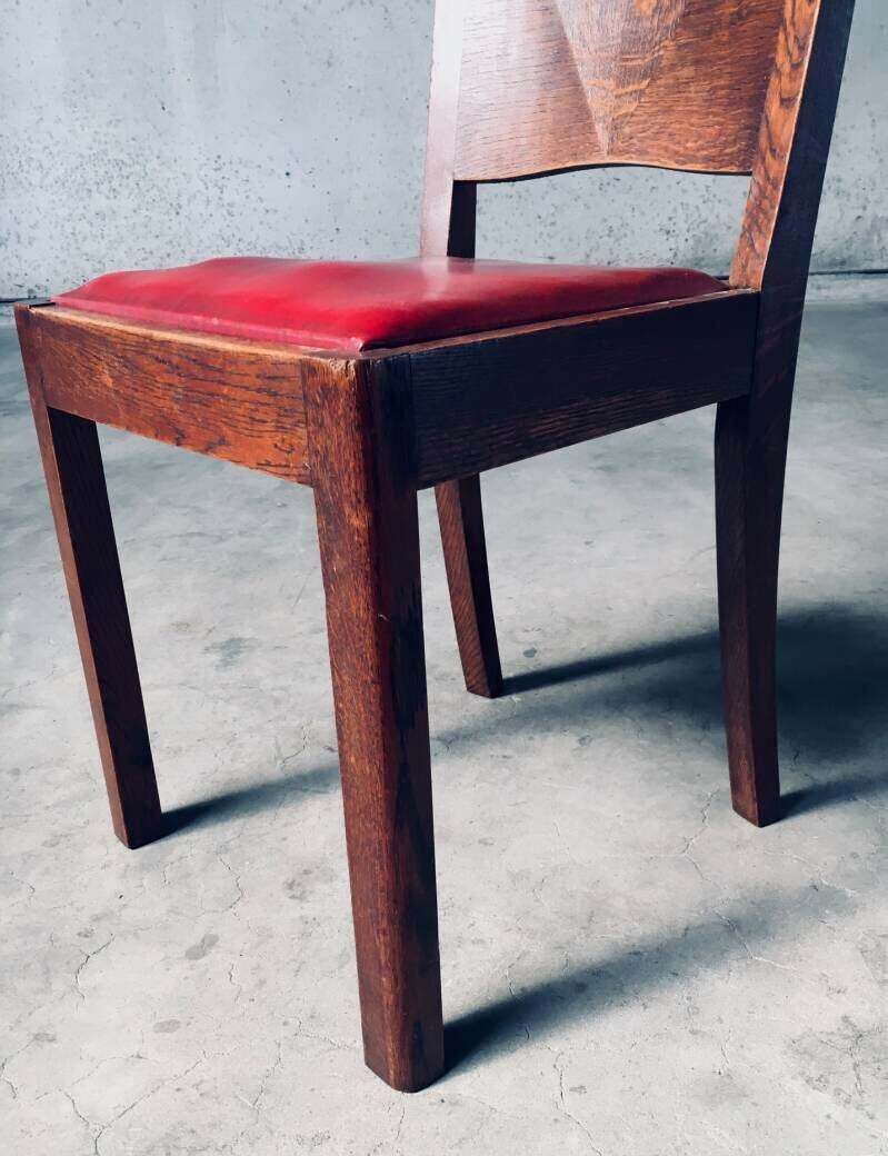 photo buy Art Deco Design Eetkamerstoelen, België Jaren 1920