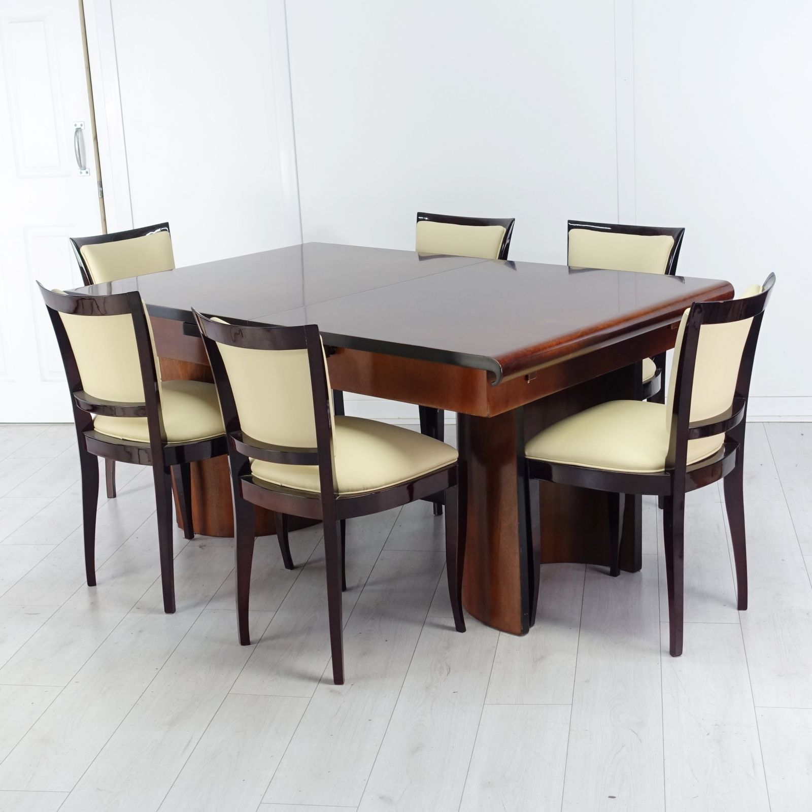 Set Of 6 Art Deco Dining Chairs French 1930’s photo for sale