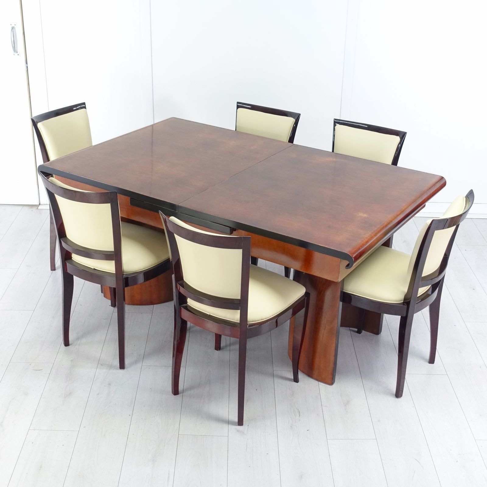 photo furniture Set Of 6 Art Deco Dining Chairs French 1930’s