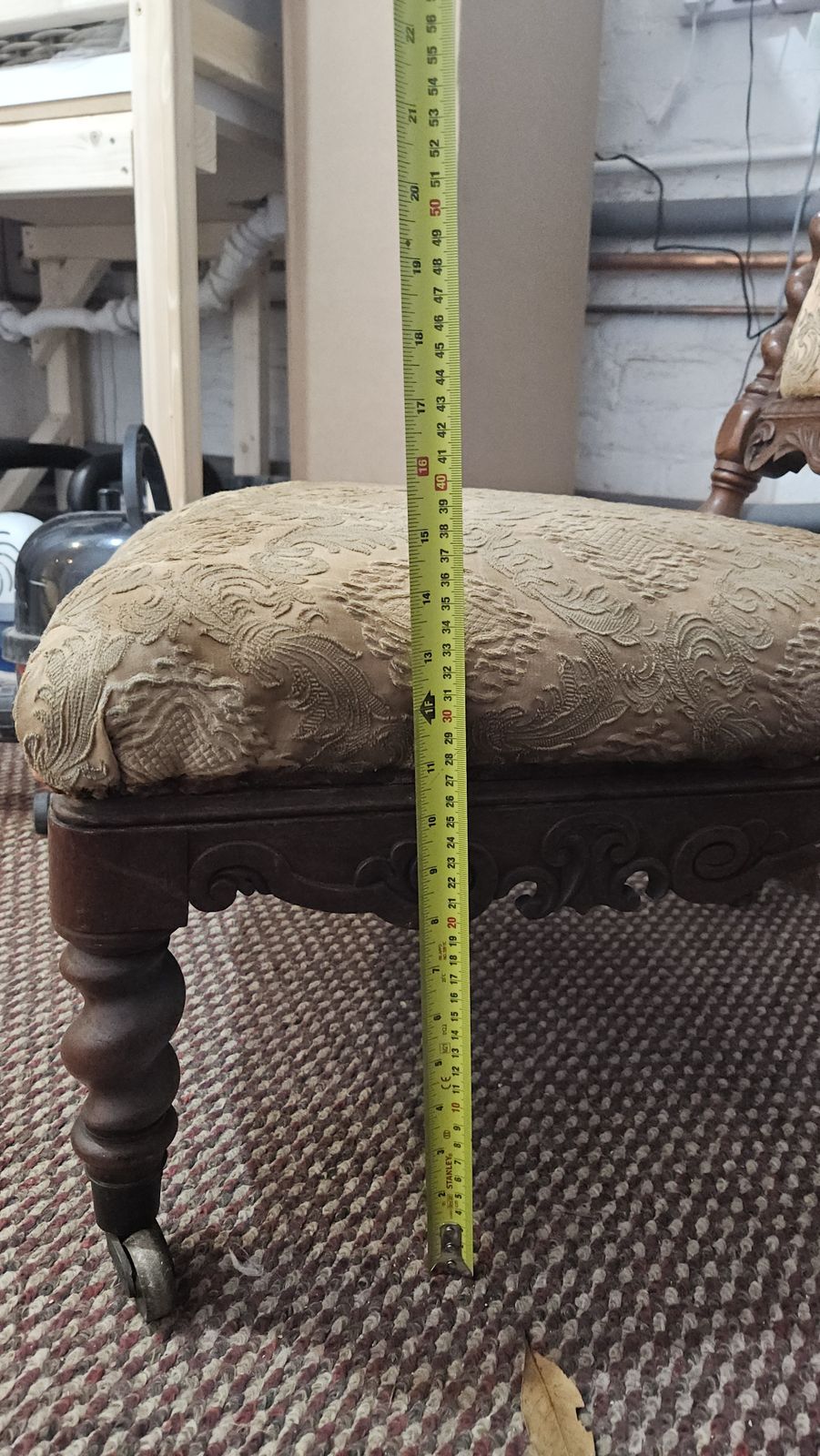 Prie Dieu Chair With Barley Twists   Refurbishment Project photo vinterior