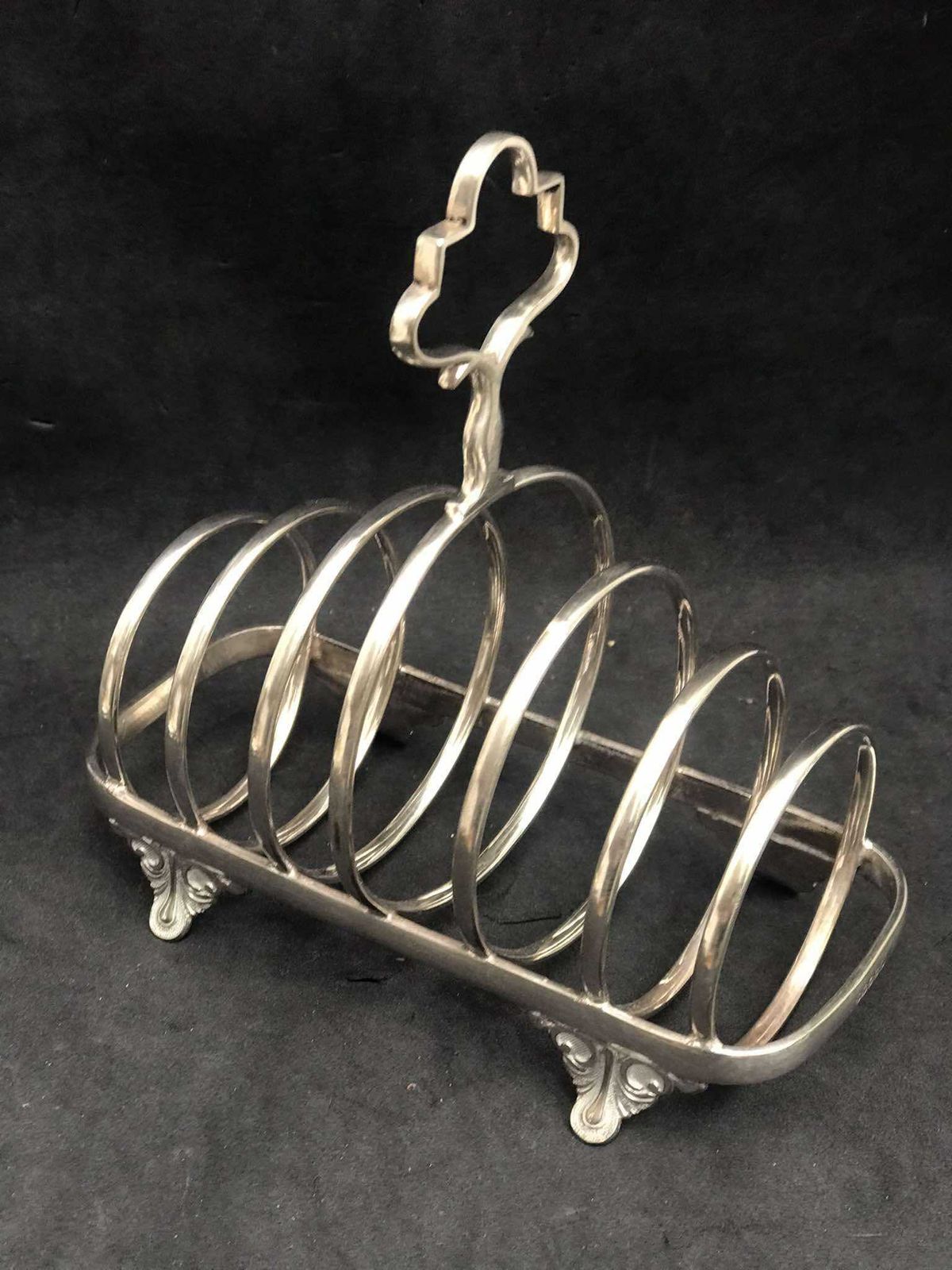 Toast Rack Holder Victorian Breakfast Set 6 Slices Toast Rack Antique English Brunch Tableware Wedding Gift Christmas John Round And Son photo for sale