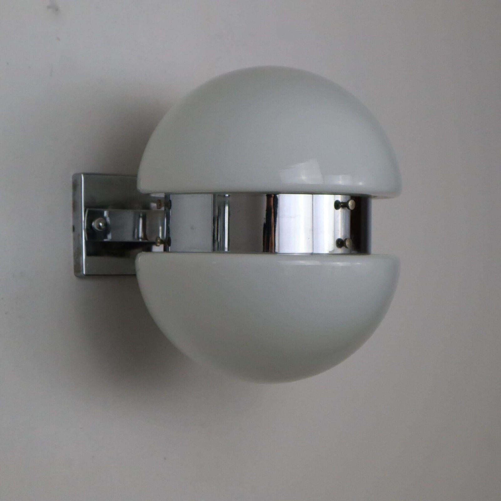 Pair Of Opaline Glass Wall Lights Sconces Sergio Mazza Style Italy 1970s photo furniture