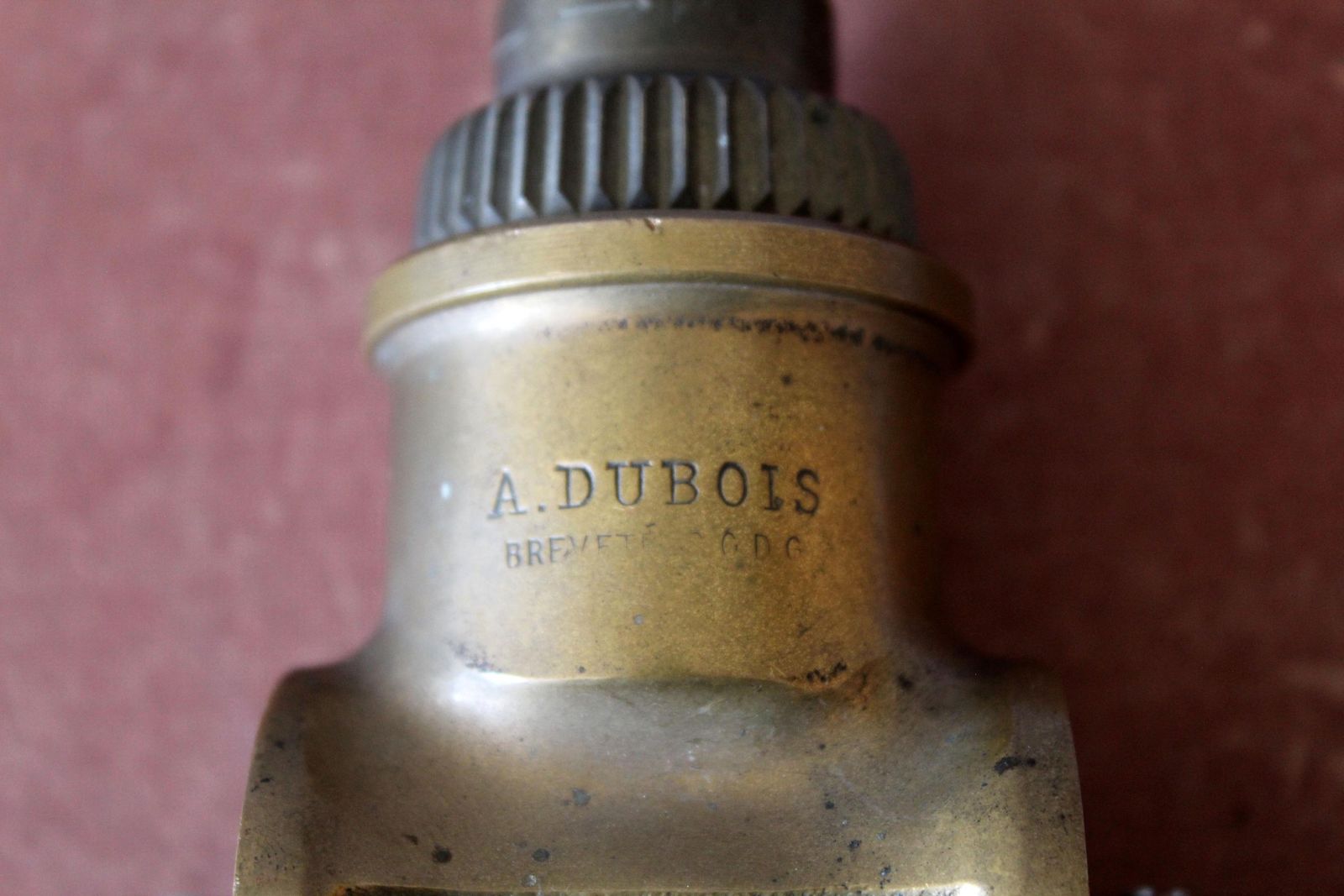 Antique French Bronze Fire Hose Nozzle, A. Dubois, Fireman, Fire Fighter, Industrial, Fire Truck Part Sapeurs Pompiers, Shutoff Mechanism photo Home Fixtures