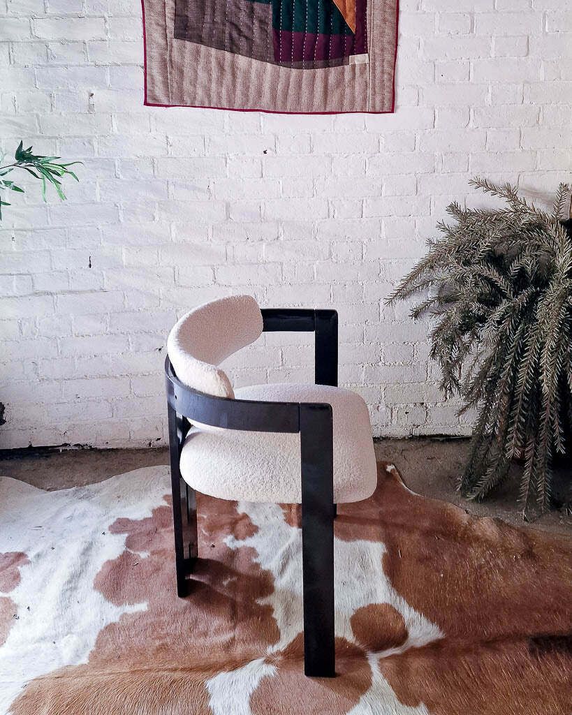 Mid Century Italian Pamplona 0414 Style Dining Chairs (Pair) photo for sale