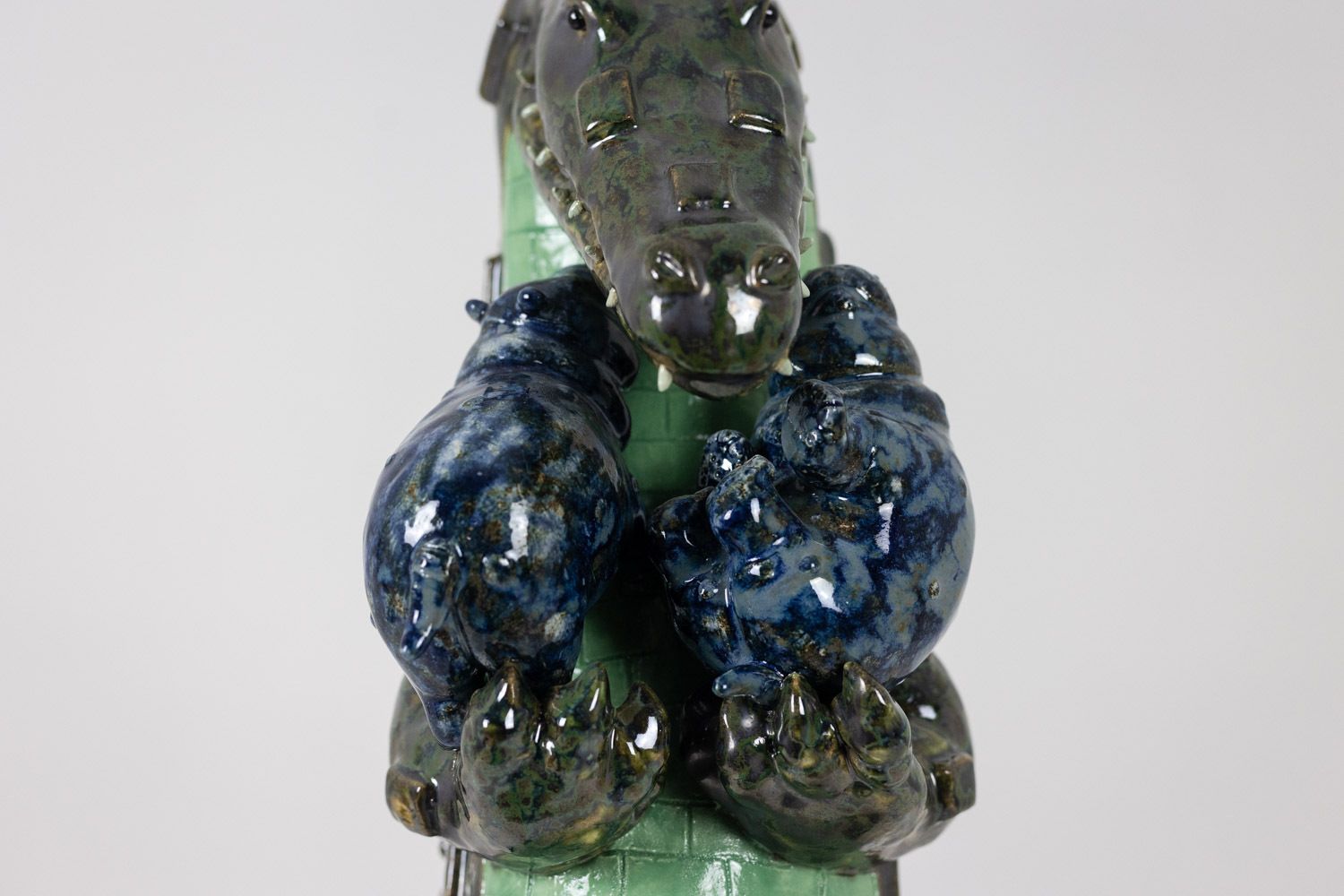 Valerie Courtet. Crocodile Carrying Hippos. Contemporary. photo buy