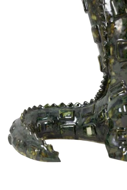 Art Valerie Courtet. Crocodile Carrying Hippos. Contemporary. photo