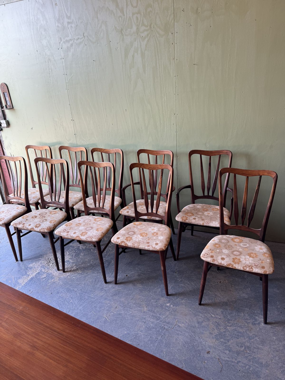 Niels Koefoed Mid Century Rosewood Dinning Chairs photo furniture