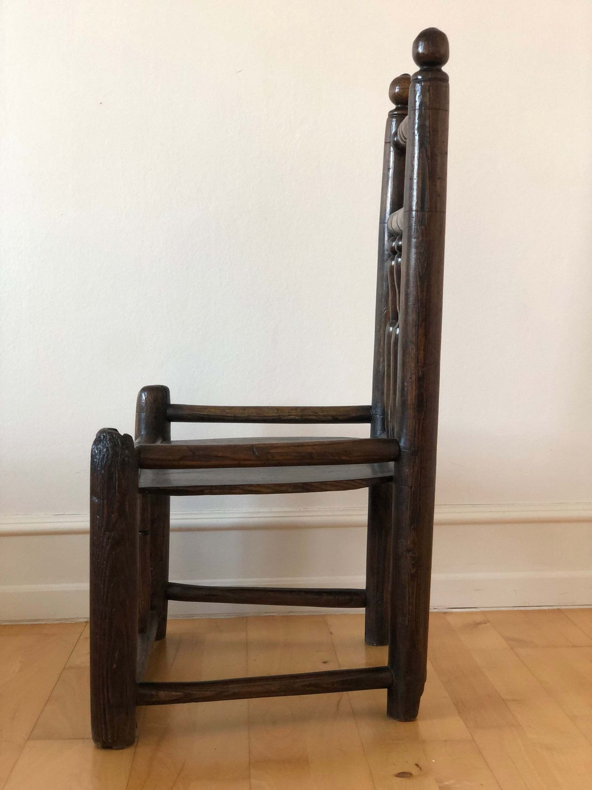 18th Century English Oak Farmhouse Chair photo Furniture