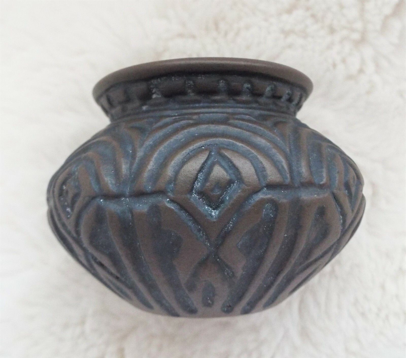 Antique 1920s / 30s Josep Aragay Vase Spanish Designer Artist Handmade Signed photo vinterior