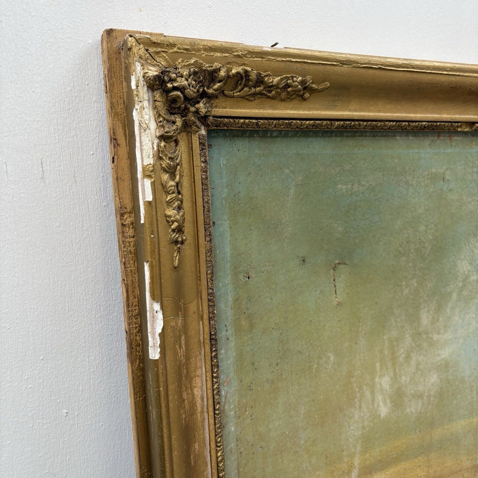 Gilded Wood Trumeau Mirror, Restoration Period Early 19th Century photo for sale