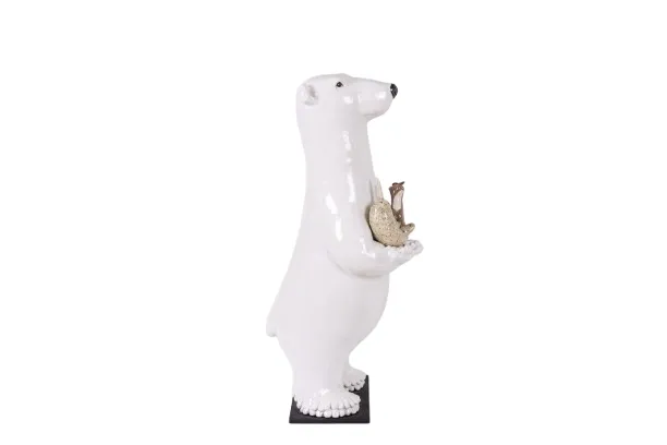 Valérie Courtet. Bear Presenting 3 Animals. Contemporary. photo for sale
