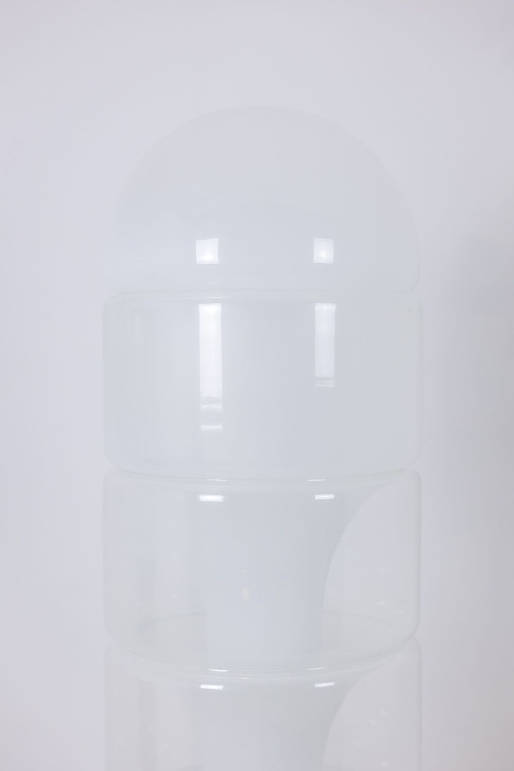 Carlo Nason. “Column” Floor Lamp In Opalescent Glass. 1970s/80s. photo for sale