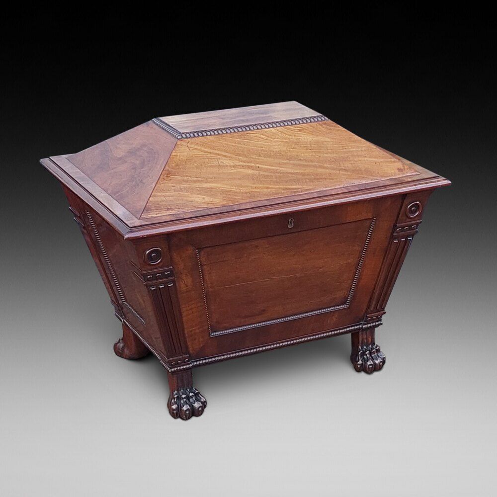 Late Regency Mahogany Sarcophagus Cellarette