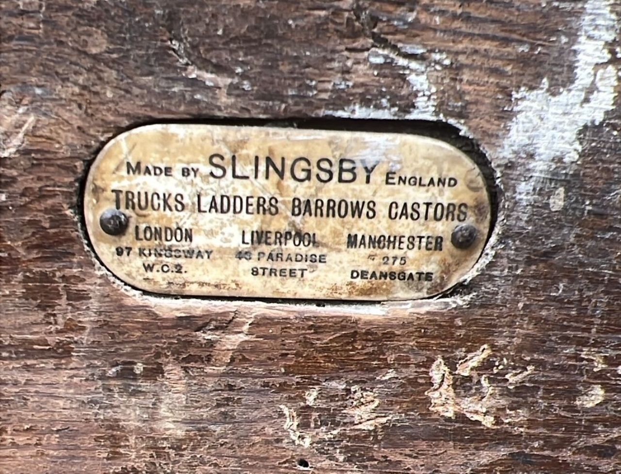 A Wooden Original Slingsby Industrial Trolley/Cart photo vintage