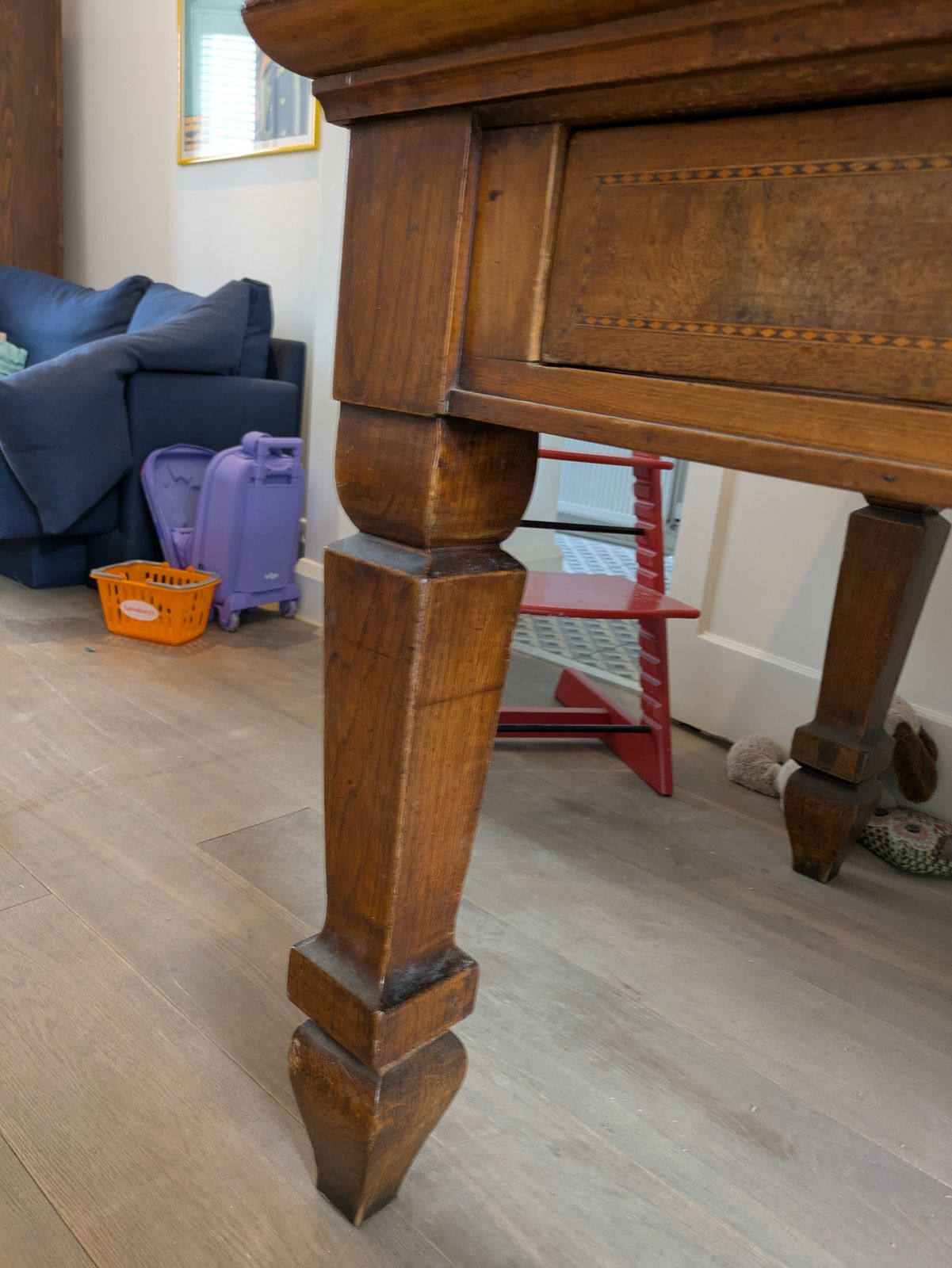 Antique Italian Large Wooden Table photo Furniture
