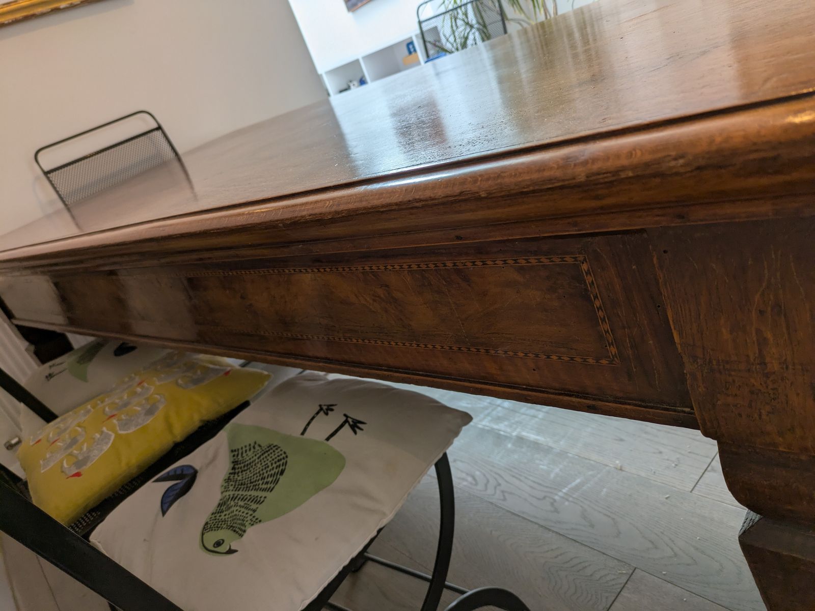 photo for sale Antique Italian Large Wooden Table