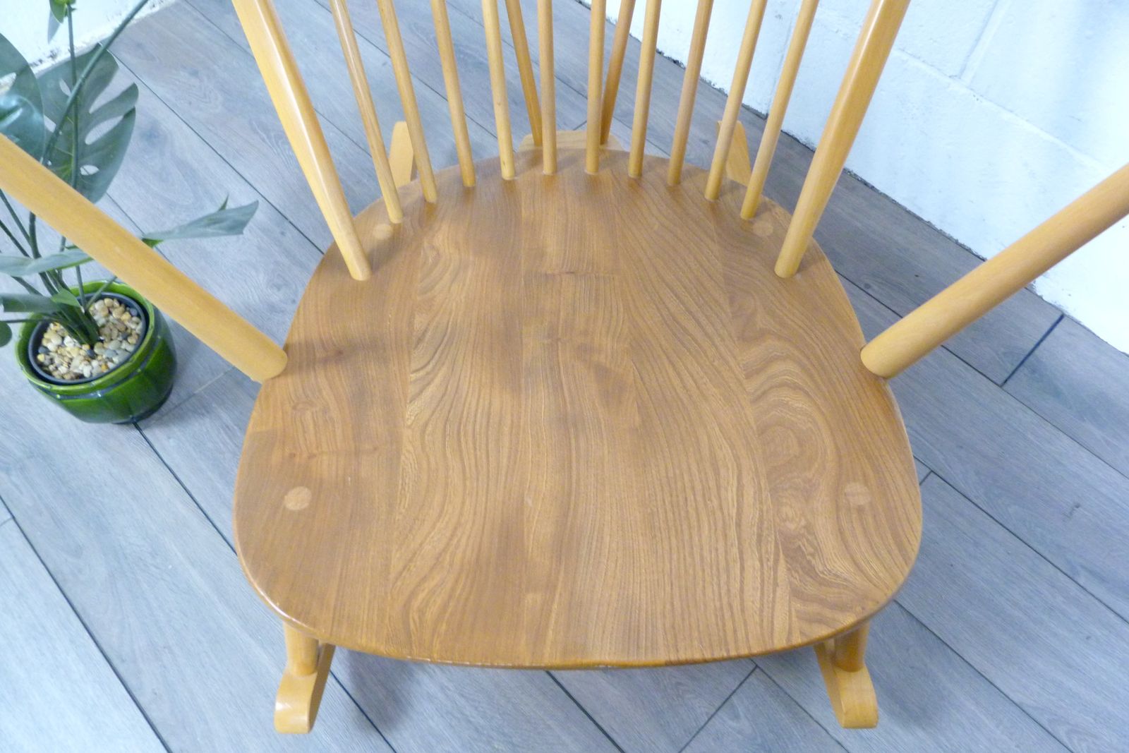 photo for sale Ercol Windsor Grandfather Blonde Rocking Chair