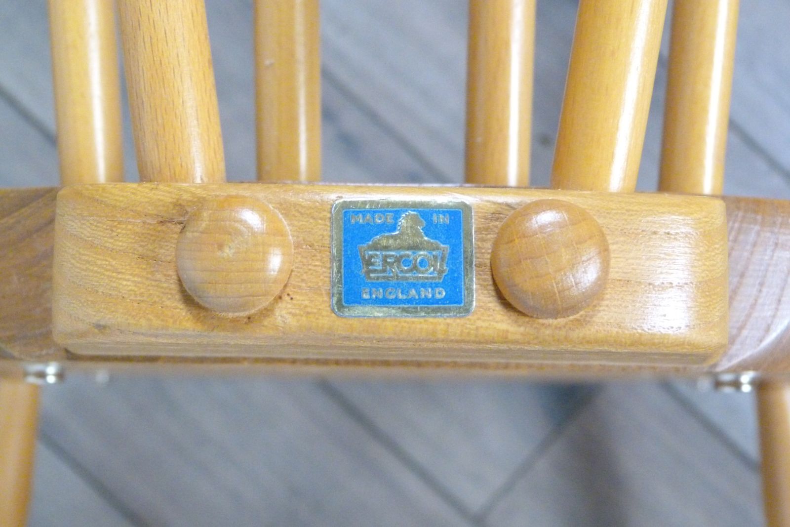 495.0 Ercol Windsor Grandfather Blonde Rocking Chair photo