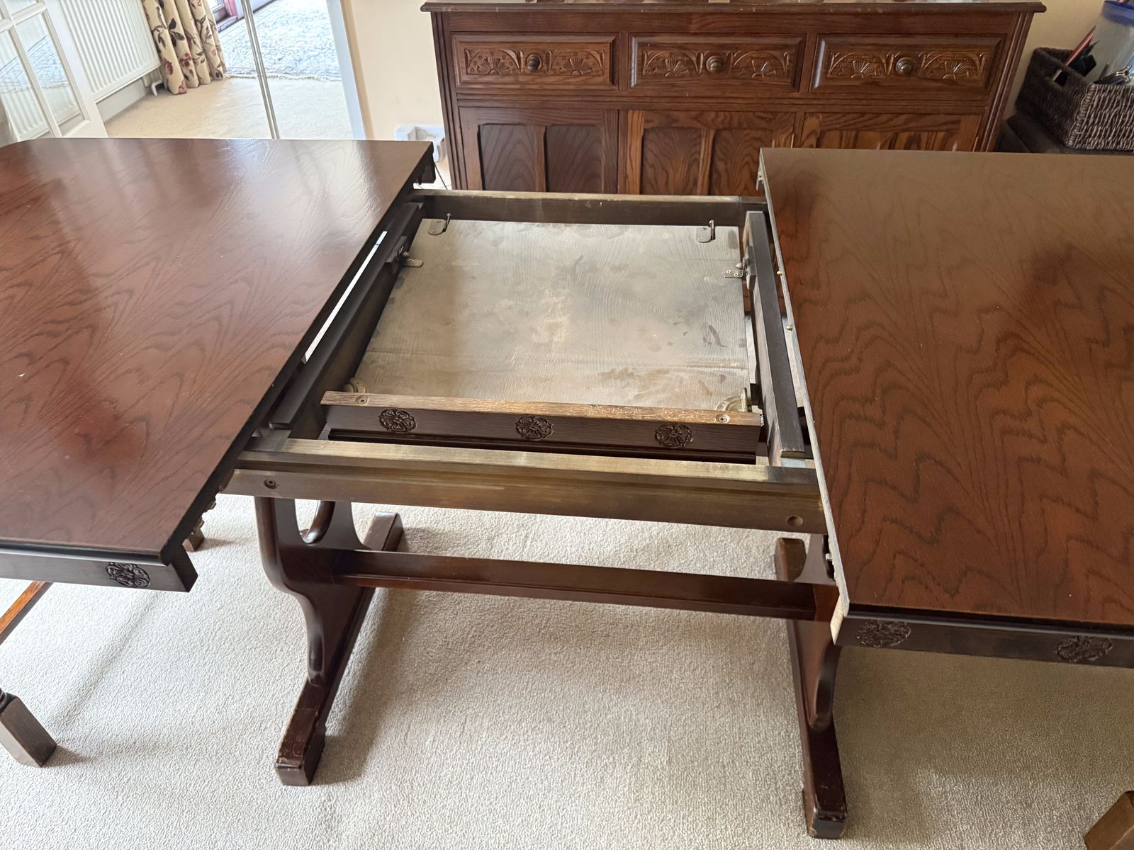 Larkswood Dining Room Table And Chairs. The Oak Collection In Warm Oak photo vintage