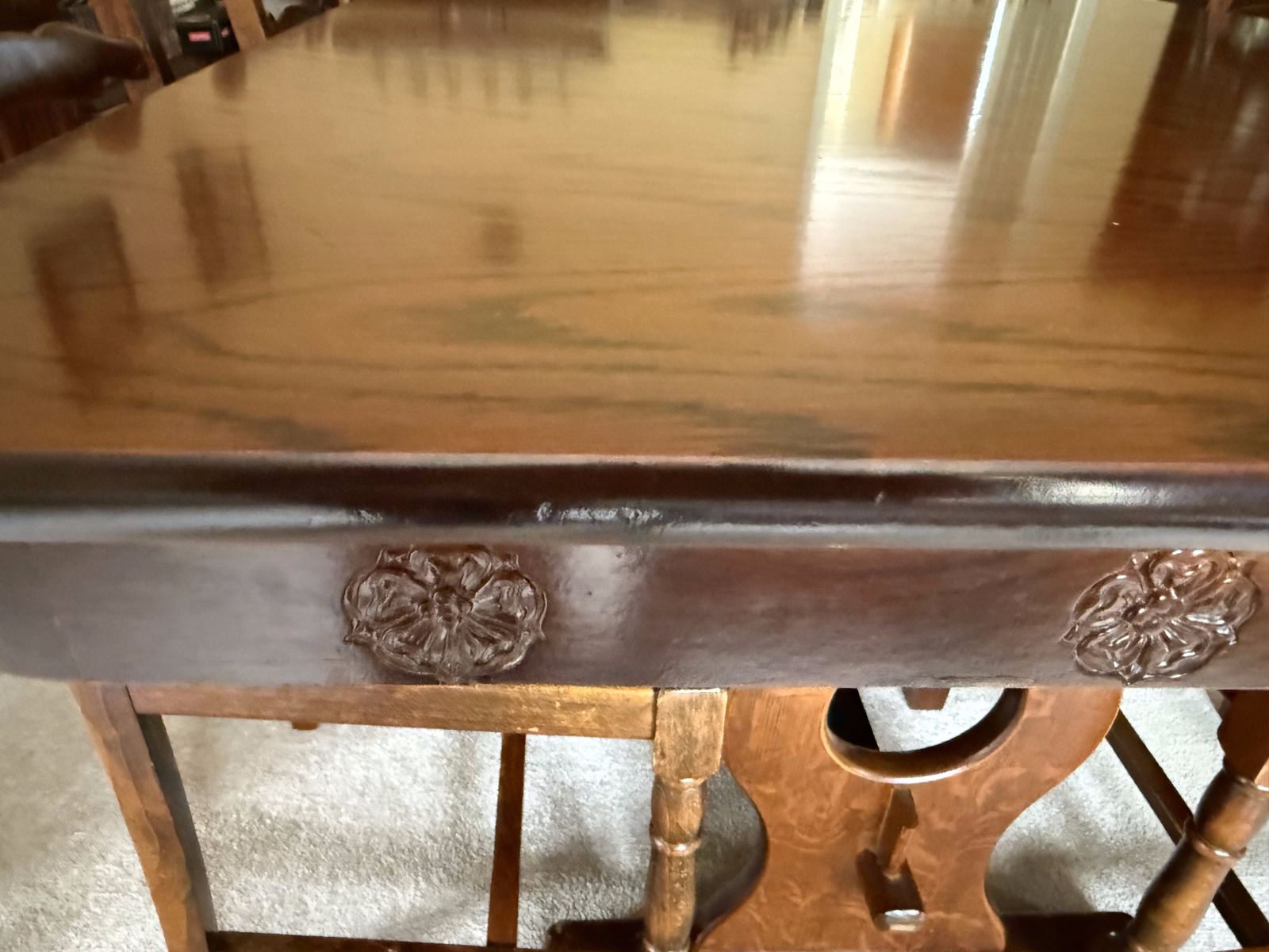 photo for sale Larkswood Dining Room Table And Chairs. The Oak Collection In Warm Oak
