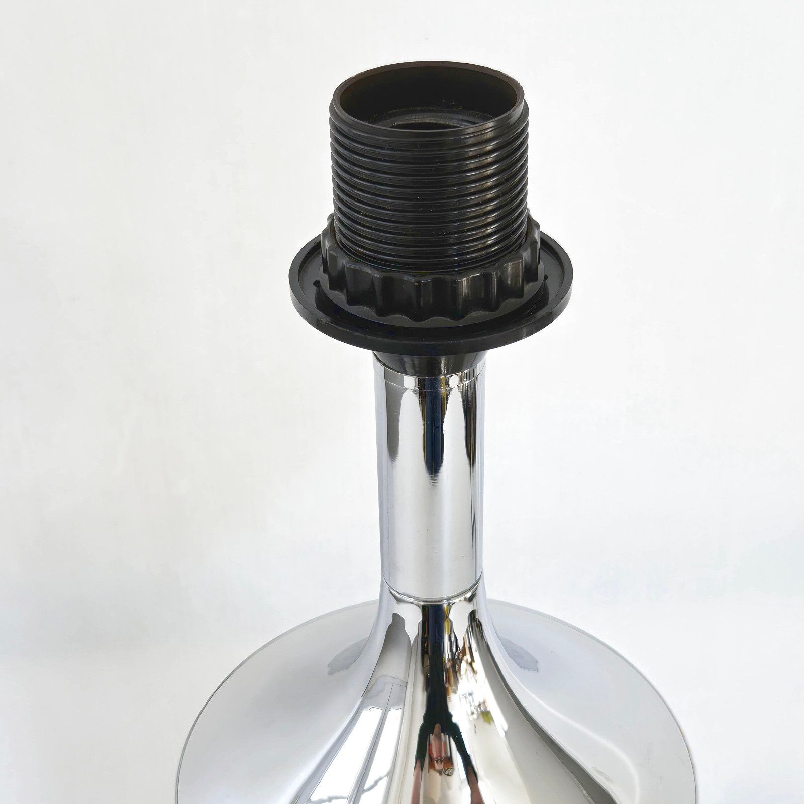 Vintage 1970s Chrome Steel Table Lamp 70s Retro 70s Dlg Barber photo vinterior