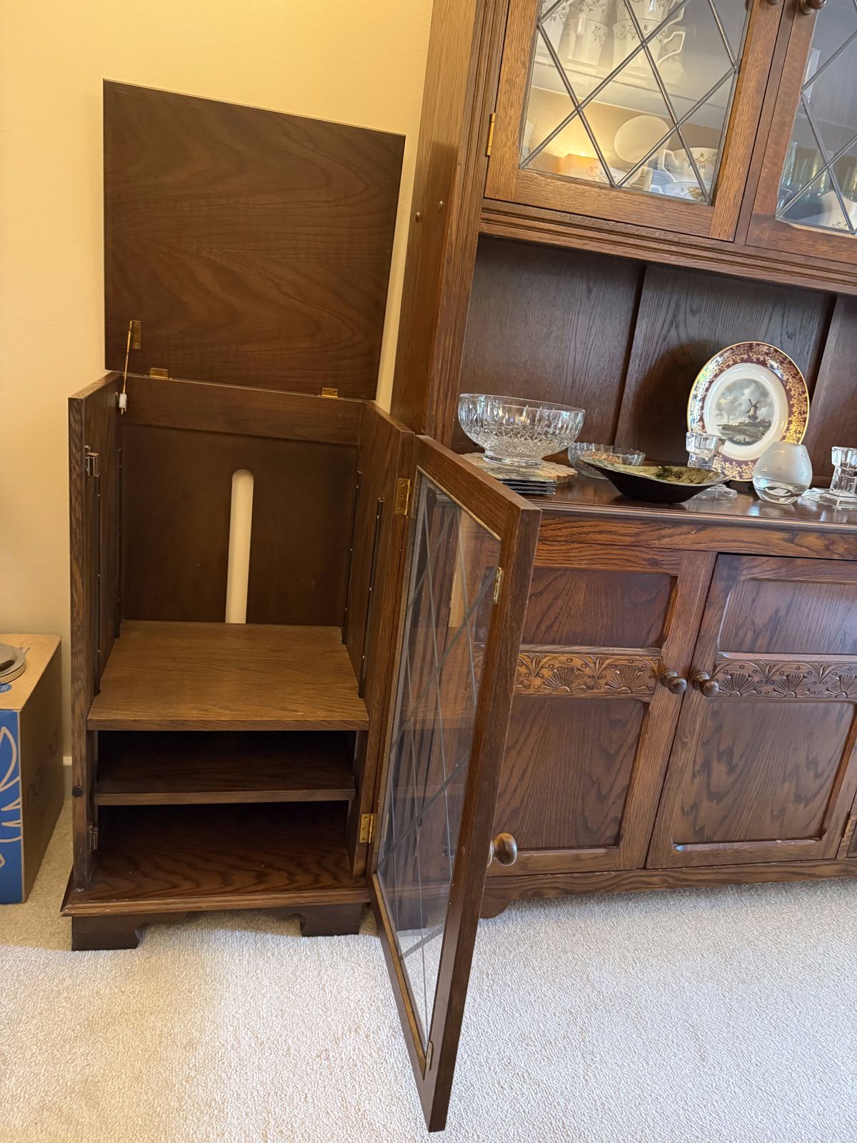Larkswood Midi Hi Fi Stacker Unit, The Oak Collection In Warm Oak photo Furniture