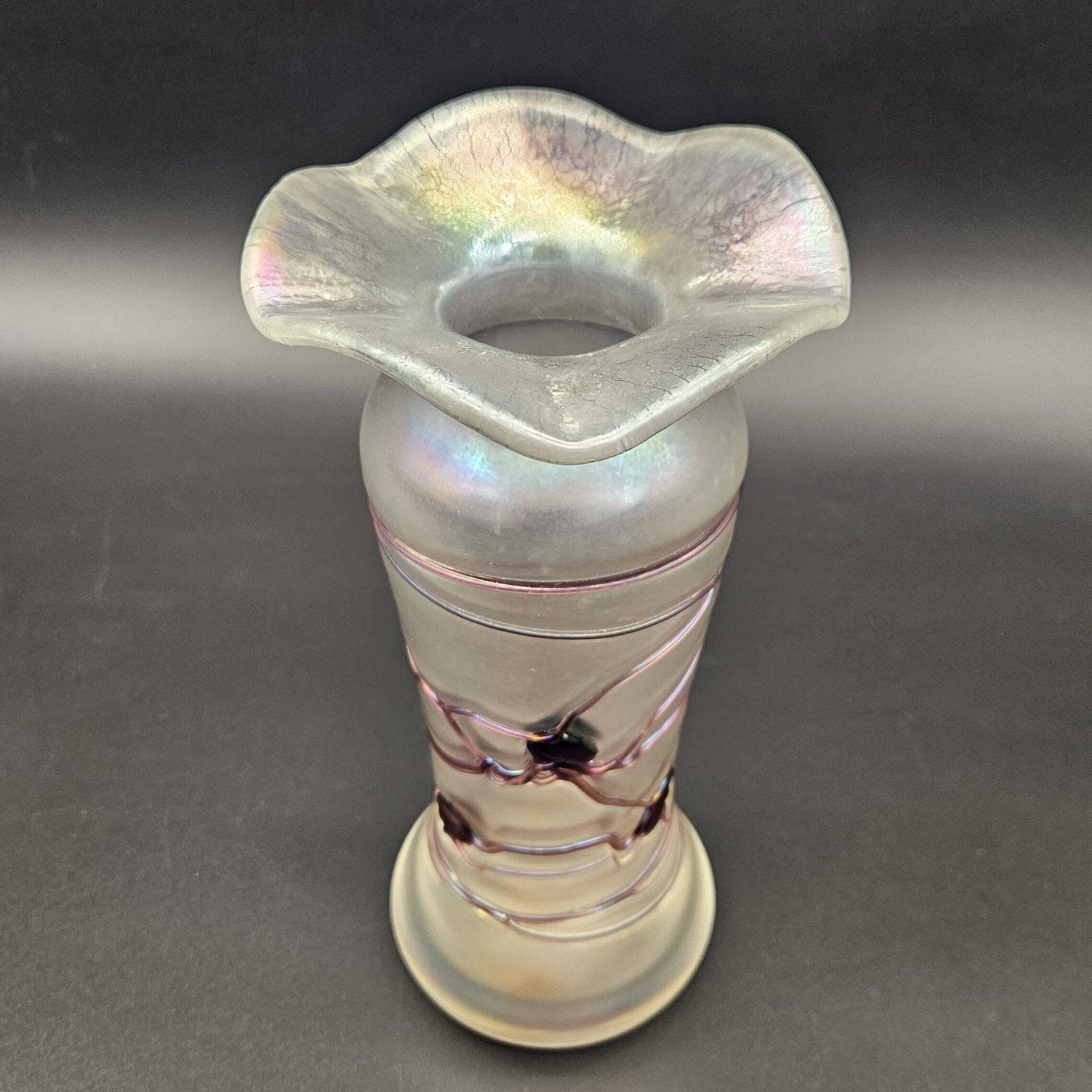 Art Nouveau Glass Vase Freiherr Von Poschinger. 1920   1930 photo furniture