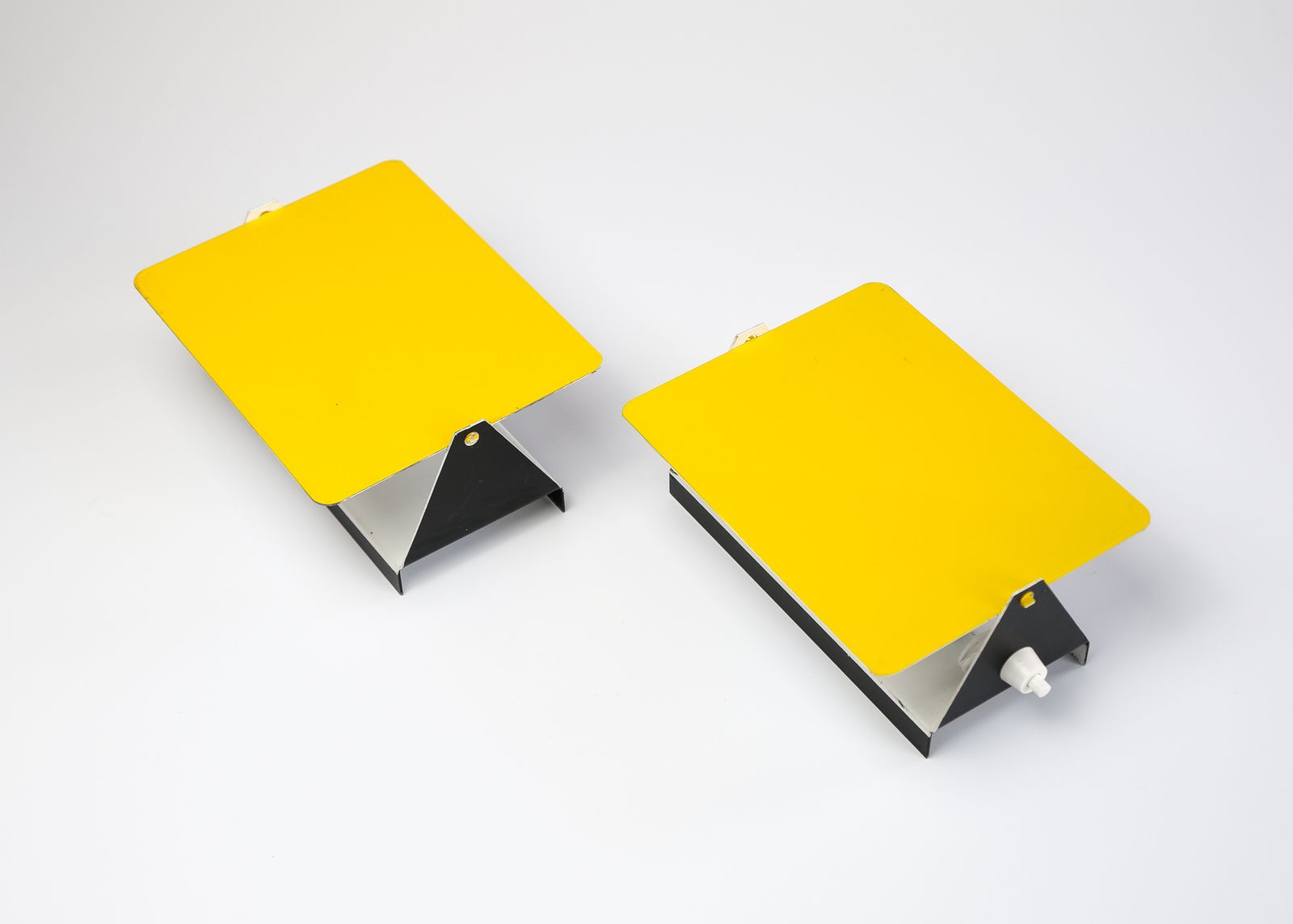 Pair Of Original Mid Century Charlotte Perriand "Cp1" Wall Lights, France 1960s photo for sale