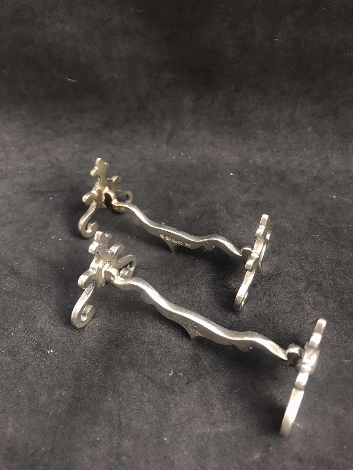 Knife Rests Large For Table Cutlery Holders Antique English Silver Plated Metal Dinner Table Holiday Elegant Set Of 2 Gift For Couple photo Home Decor