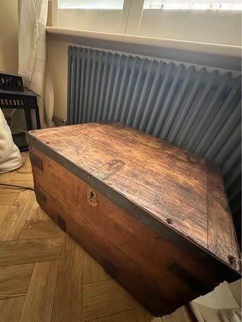 Antique Wooden Chest  Coffee Table photo 150.0