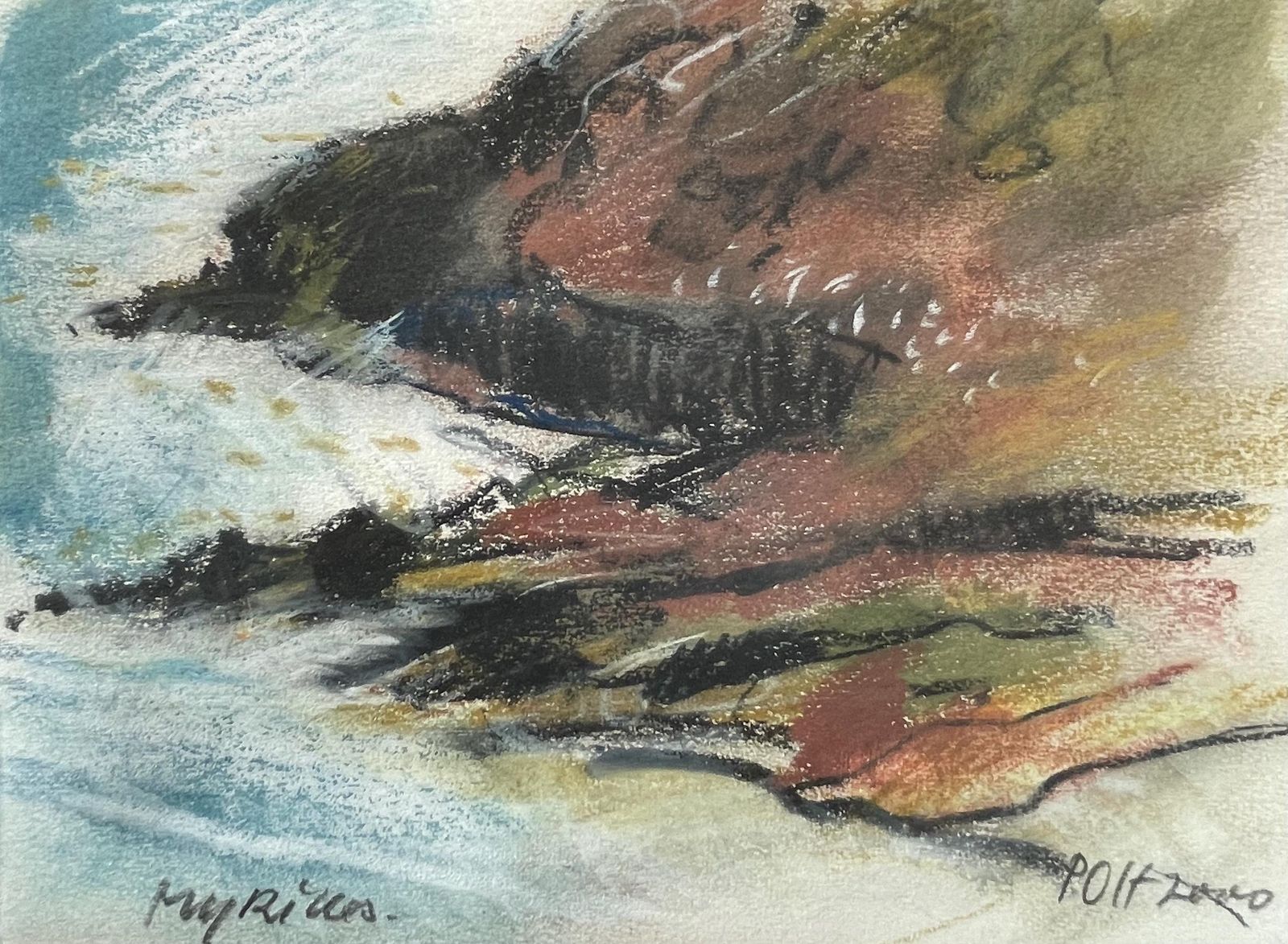 Vintage Danish Original Set Of Two Small Drawings From The 2000s By Po Hansen (1927 2020) With Motive From Faroe Islands photo furniture
