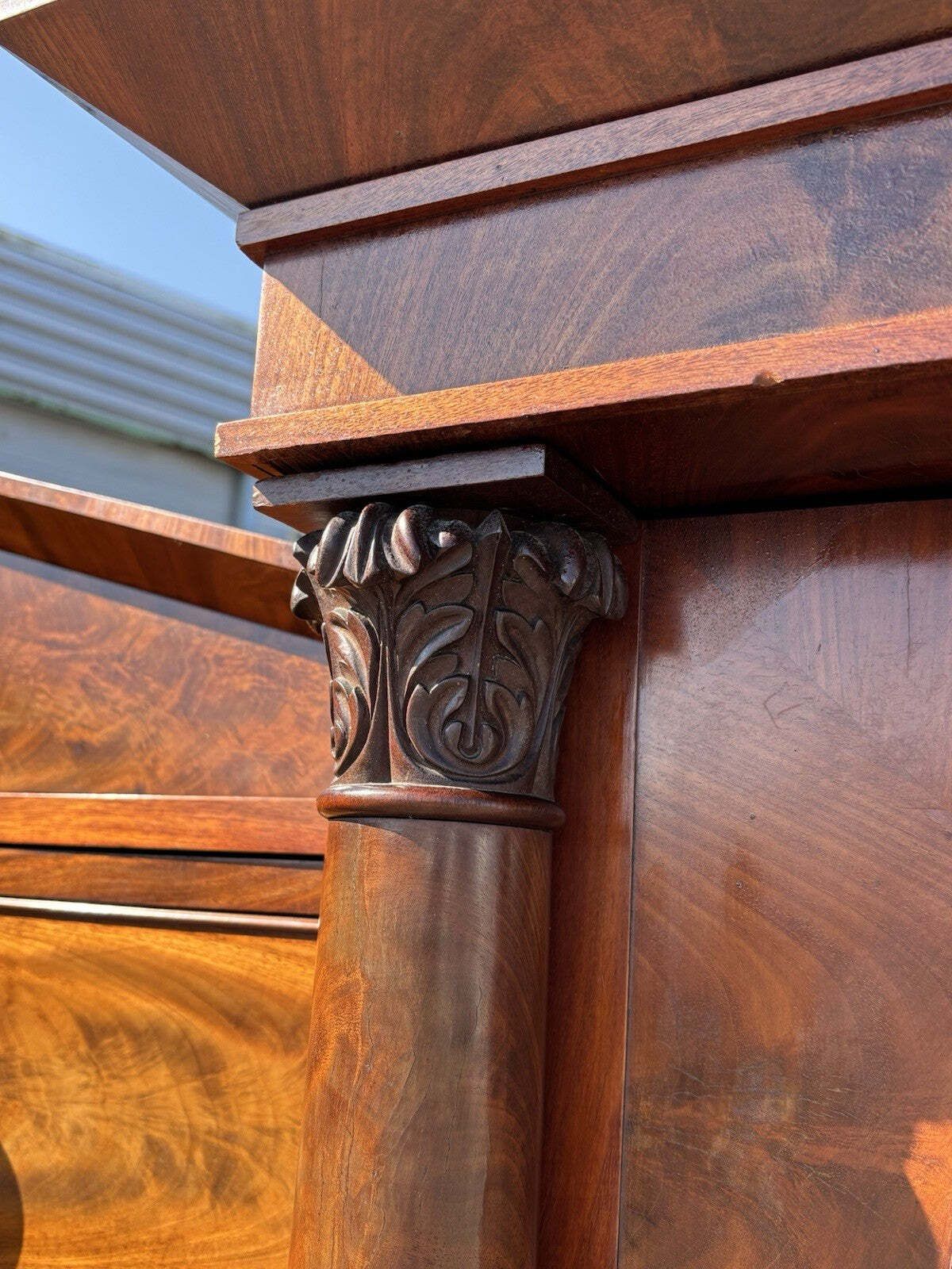 William IV Mahogany Compactum, Large Chest Of Drawers And 2 Cupboards. Superb photo buy