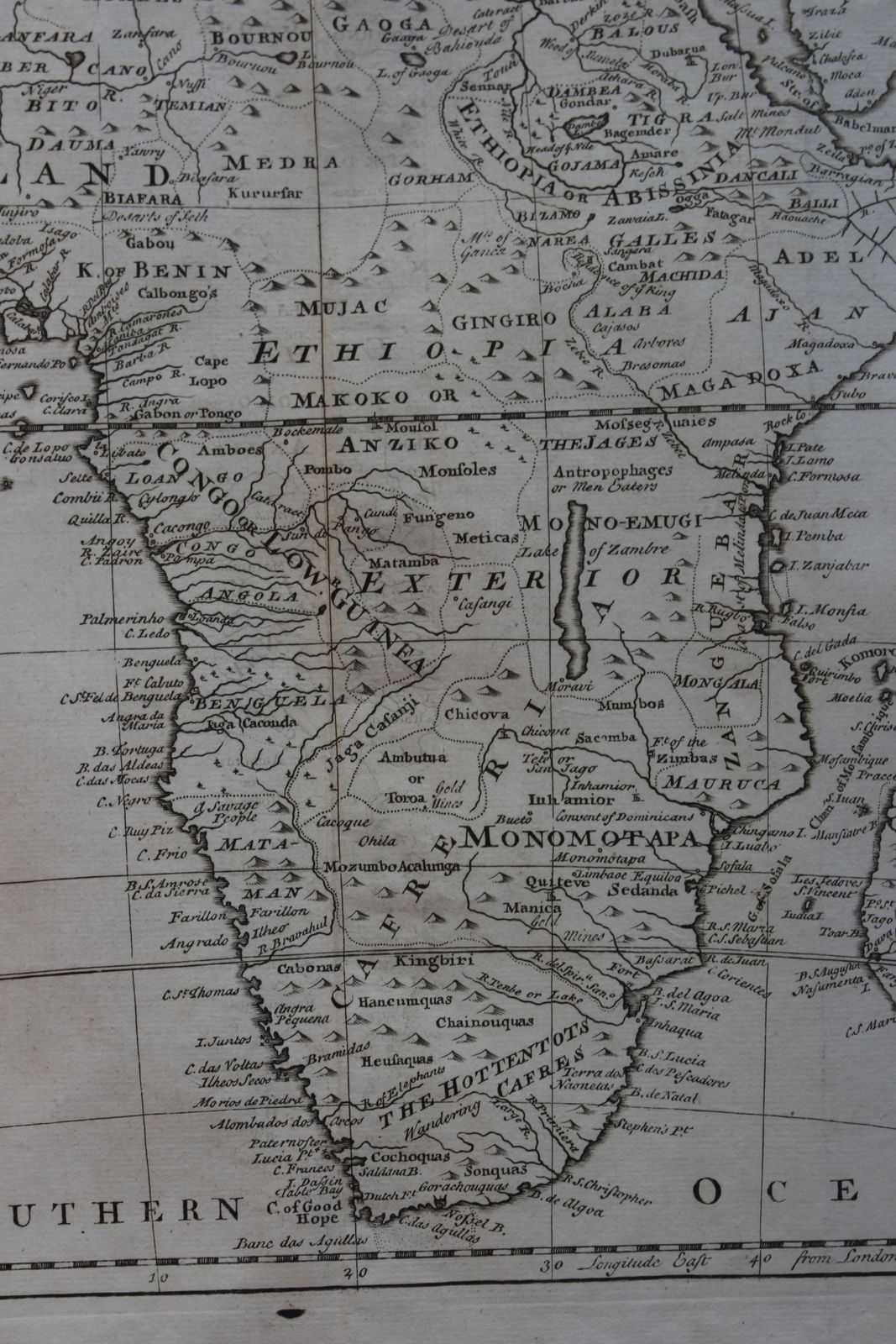‘A New And Accurate Map Of Africa.’ By Emanuel Bowen C1747 photo for sale