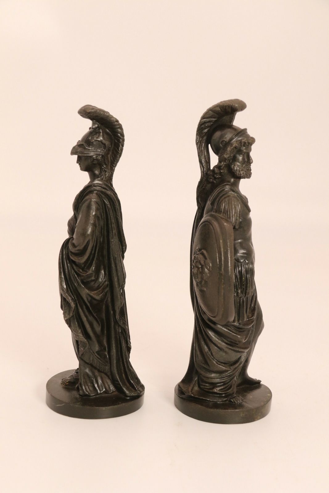 A Rare Pair Of Mid 19th C Grand Tour Bronze Figures Of Athena And Zeus photo buy