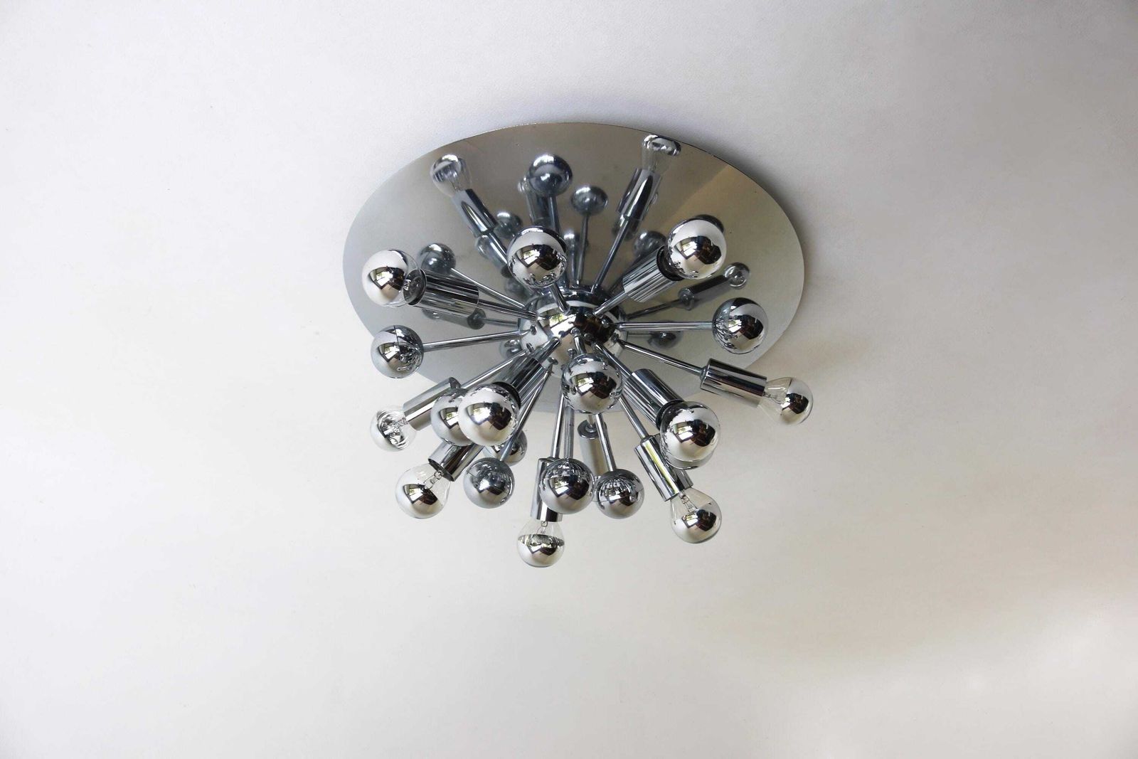 Sputnik Space Age Plafondlamp Of Wandlamp Van Gaetano Sciolari Voor Boulanger, Italië Jaren 1960 – Verchroomd, Atomair, Vintage photo furniture